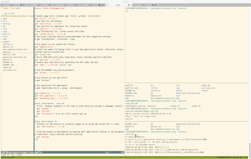 tmux snapshot